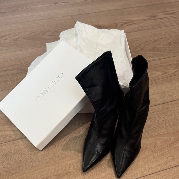 Jimmy Choo Shoes - Jimmy Choo leather sock boots eu39.5